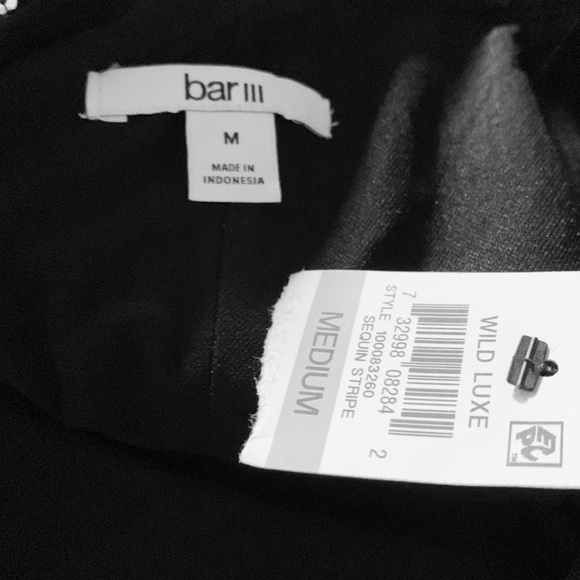 Bar III Sequin Stripe Mini Dress - Picture 11 of 15